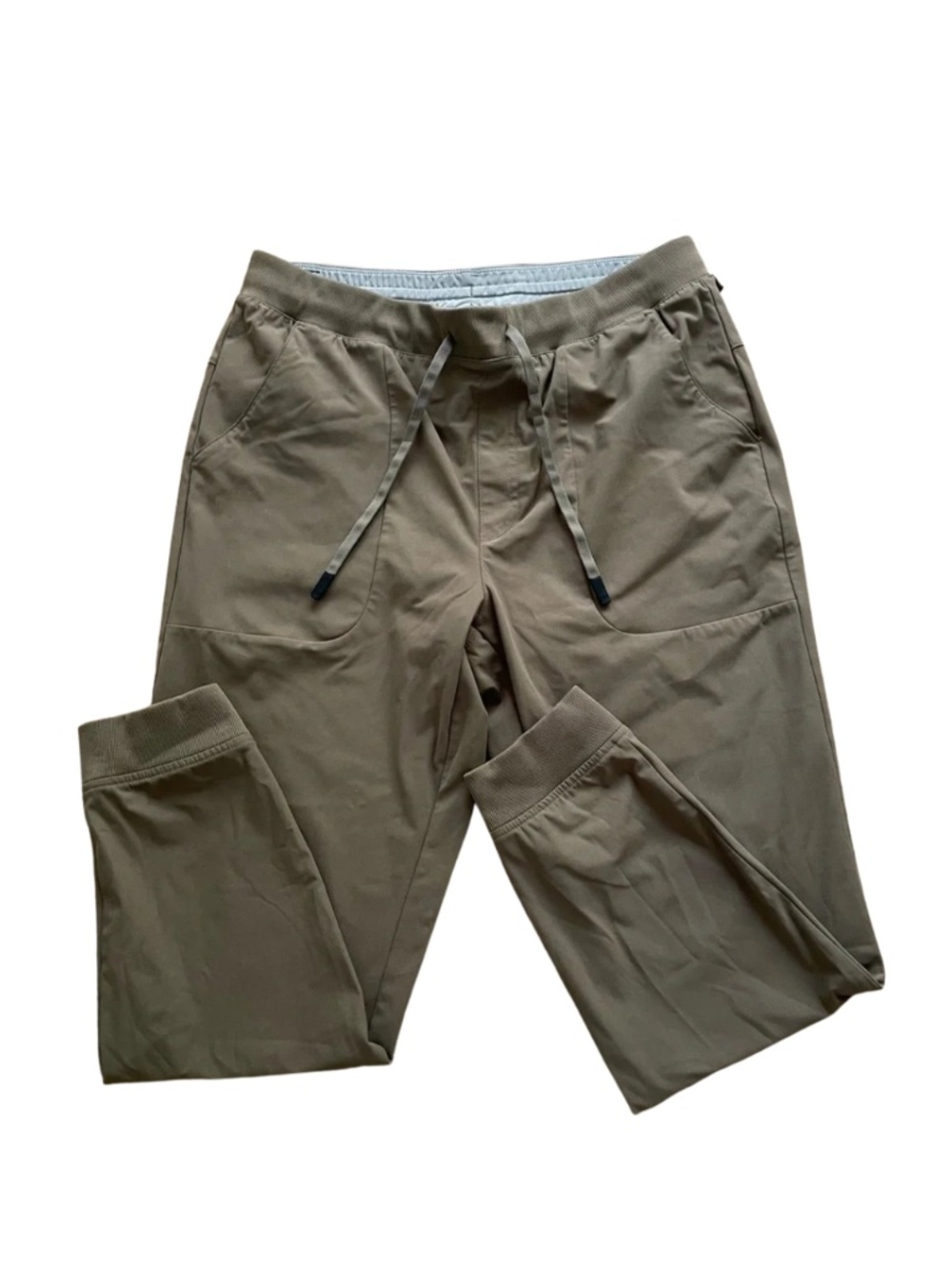 VRST Men's Casual Drawstring Joggers in Brown Tan L #0177
